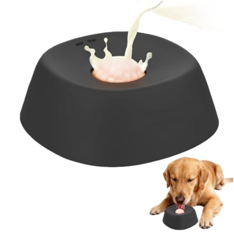 No-Spill Slow Feeder Lick Bowl for Dogs & Cats