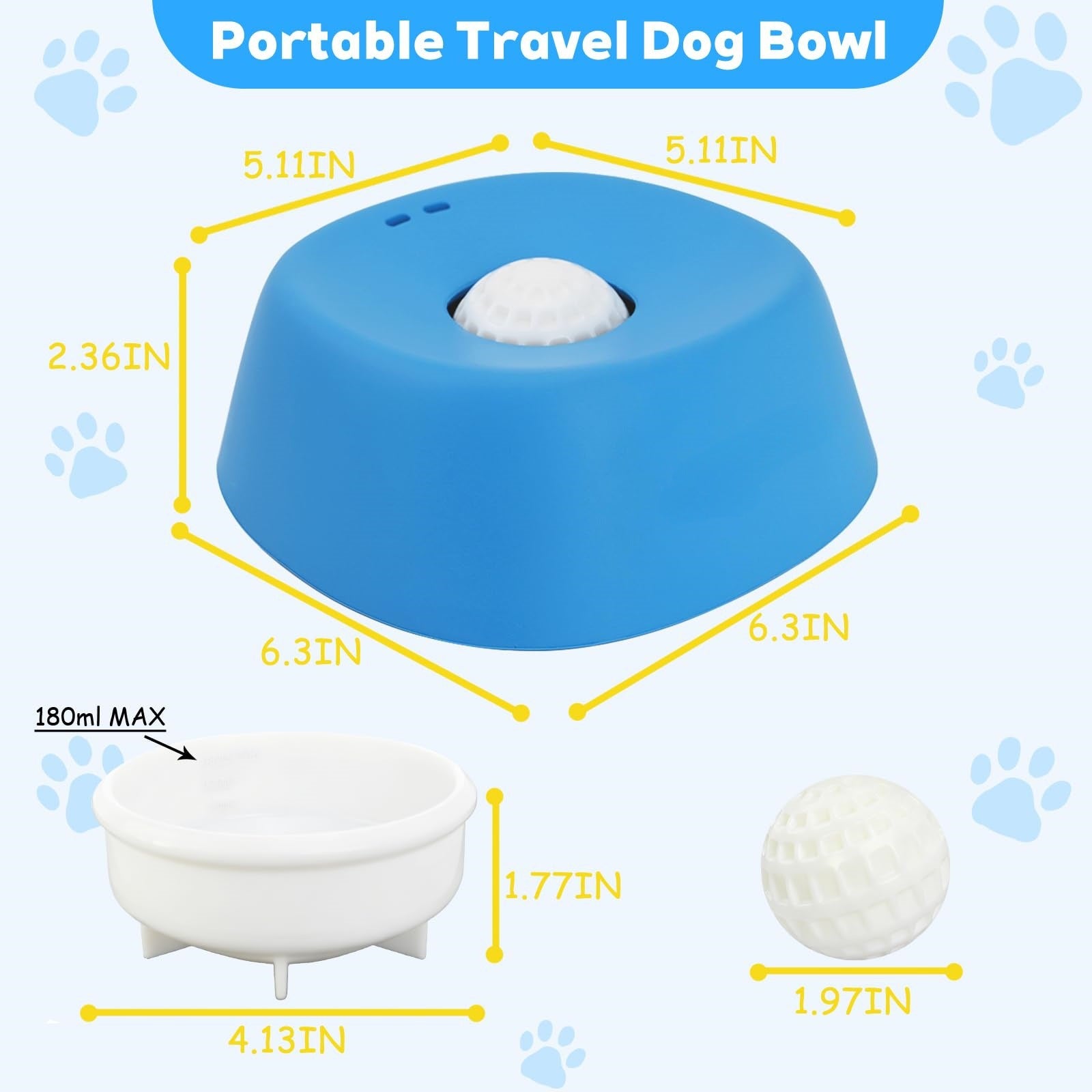 No-Spill Slow Feeder Lick Bowl for Dogs & Cats